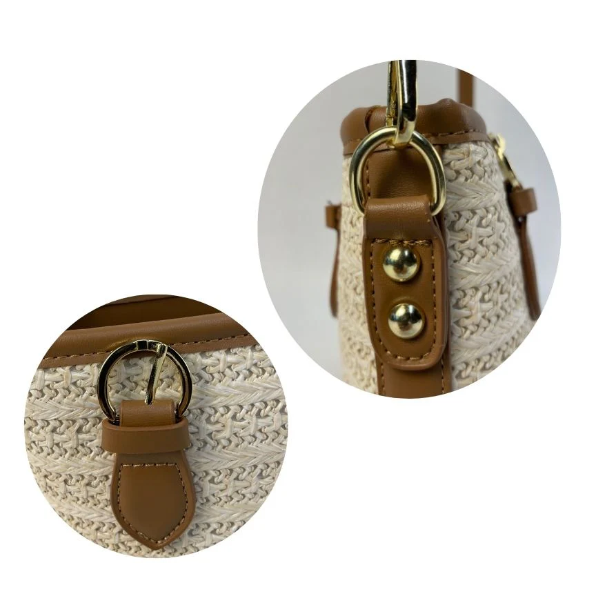 Sommerliche Damen Crossbody-Bag in gewebtem Design – Bild 7