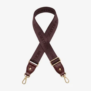 ALADDIN | Schulterriemen croco antik rot/gold