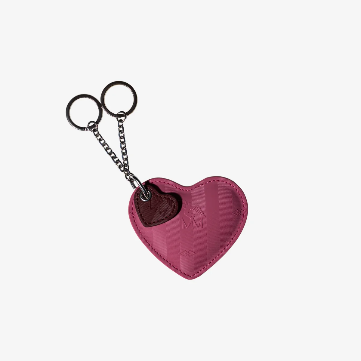 HERZ | Schlüsselanhänger bubble pink/antik rot silber