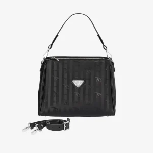 NODS | Schultertasche classic schwarz/silber