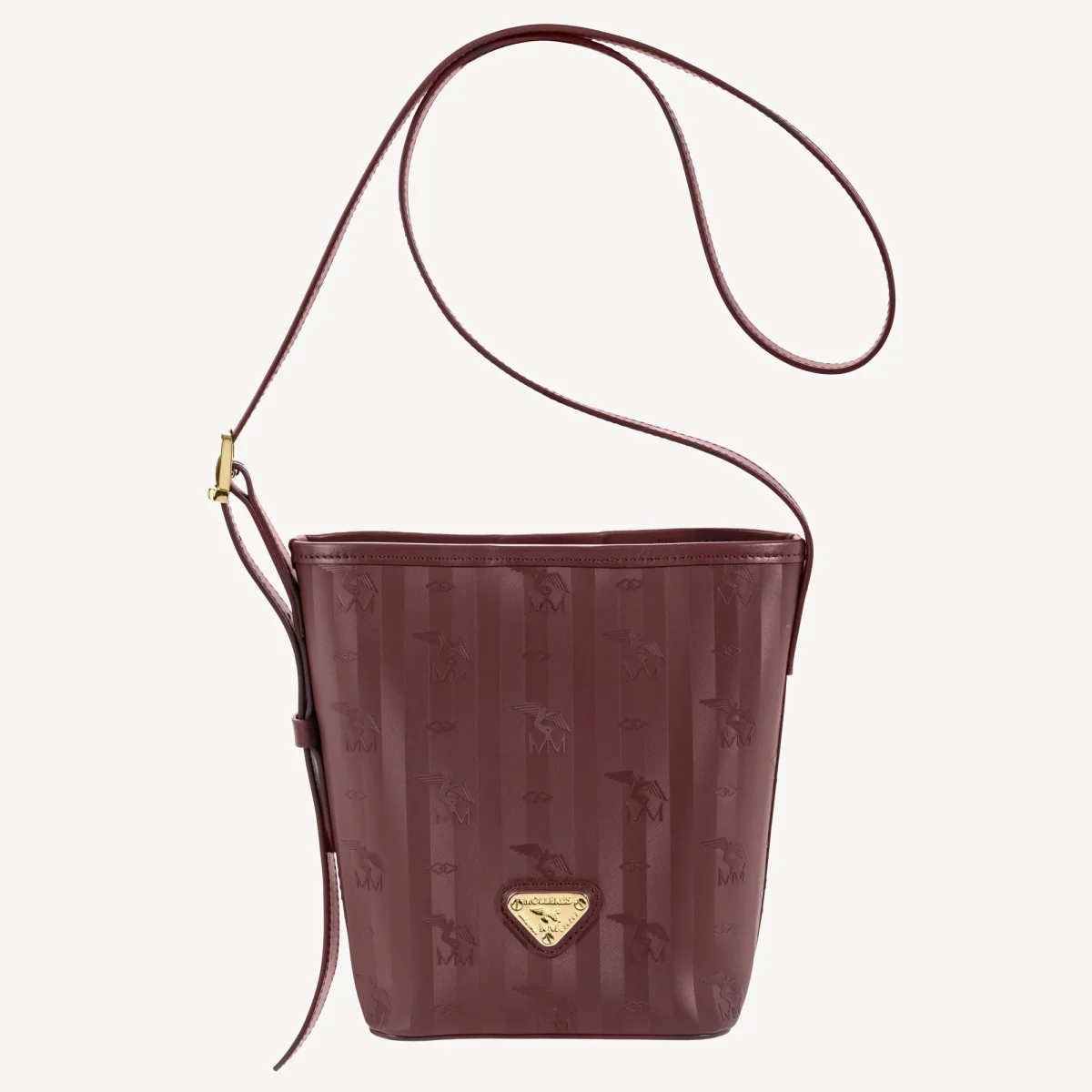AUSWIL | Beuteltasche antik rot/gold – Bild 2